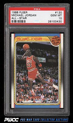 1988 Fleer AllStar Basketball Michael Jordan 120 PSA 10 GEM MINT PWCC