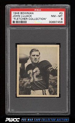 1948 Bowman Football Johnny Lujack ROOKIE RC 3 PSA 8 NMMT PWCC