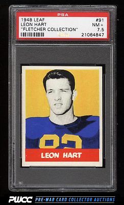 1948 Leaf Football Leon Hart ROOKIE RC 91 PSA 75 NRMT PWCC