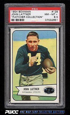 1954 Bowman Football John Lattner ROOKIE RC 128 PSA 85 NMMT PWCC