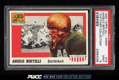 1955 Topps AllAmerican Angelo Bertelli 76 PSA 9 MINT PWCC