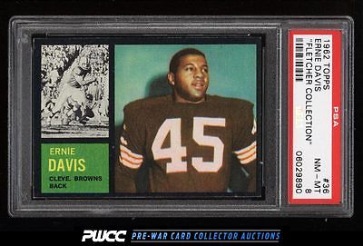 1962 Topps Football Ernie Davis ROOKIE RC 36 PSA 8 NMMT PWCC