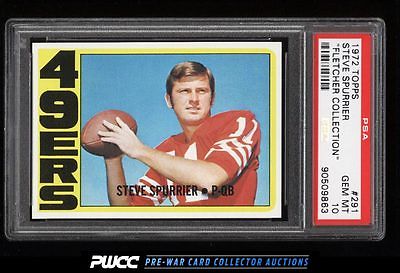 1972 Topps Football Steve Spurrier ROOKIE RC 291 PSA 10 GEM MINT PWCC