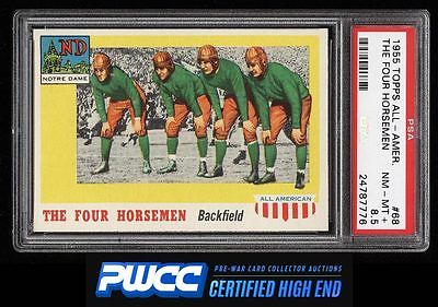 1955 Topps AllAmerican The Four Horsemen SP 68 PSA 85 NMMT PWCCHE