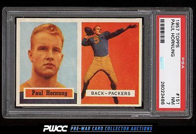 1957 Topps Football Paul Hornung ROOKIE RC 151 PSA 7 NRMT PWCC