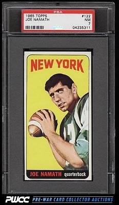 1965 Topps Football SETBREAK Joe Namath SP ROOKIE RC 122 PSA 7 NRMT PWCC