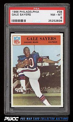 1966 Philadelphia Gale Sayers ROOKIE RC 38 PSA 8 NMMT PWCC