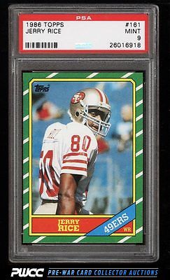 1986 Topps Football Jerry Rice ROOKIE RC 161 PSA 9 MINT PWCC