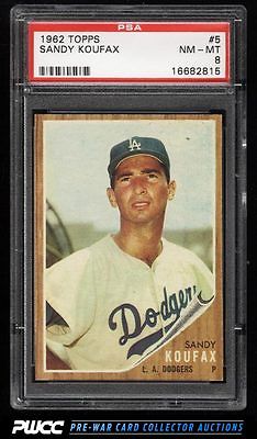 1962 Topps SETBREAK Sandy Koufax 5 PSA 8 NMMT PWCC