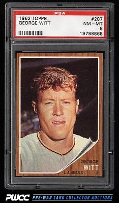 1962 Topps SETBREAK George Witt 287 PSA 8 NMMT PWCC