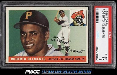 1955 Topps Roberto Clemente ROOKIE RC 164 PSA 5 EX PWCC
