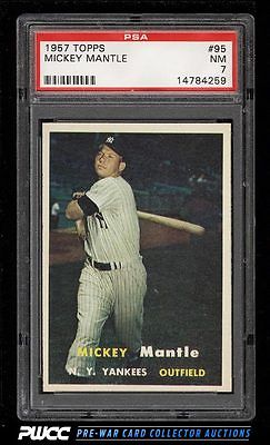 1957 Topps Mickey Mantle 95 PSA 7 NRMT PWCC