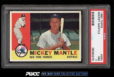 1960 Topps Mickey Mantle 350 PSA 7 NRMT PWCC