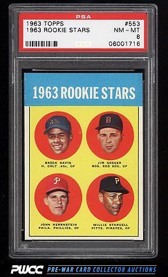 1963 Topps Willie Stargell ROOKIE RC 553 PSA 8 NMMT PWCC