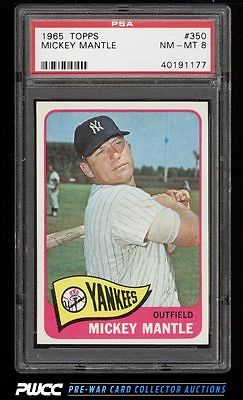 1965 Topps Mickey Mantle 350 PSA 8 NMMT PWCC