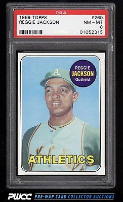 1969 Topps Reggie Jackson ROOKIE RC 260 PSA 8 NMMT PWCC