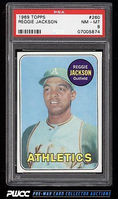 1969 Topps Reggie Jackson ROOKIE RC 260 PSA 8 NMMT PWCC