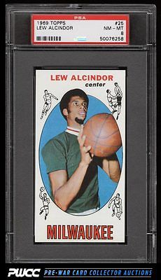 1969 Topps Basketball Lew Alcindor ROOKIE RC 25 PSA 8 NMMT PWCC