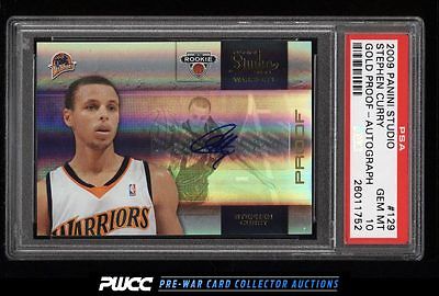 2009 Panini Studio Gold Proof Stephen Curry ROOKIE AUTO 25 129 PSA 10 PWCC