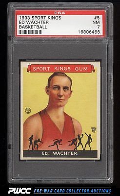 1933 Goudey Sport Kings Ed Wachter BASKETBALL 5 PSA 7 NRMT PWCC