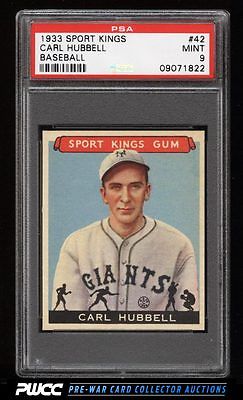 1933 Goudey Sport Kings SETBREAK Carl Hubbell 42 PSA 9 MINT PWCC