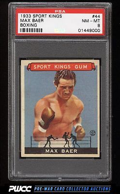 1933 Goudey Sport Kings SETBREAK Max Baer BOXING 44 PSA 8 NMMT PWCC