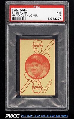 1927 W560 Strip Card Babe Ruth JOKER PSA 7 NRMT PWCC