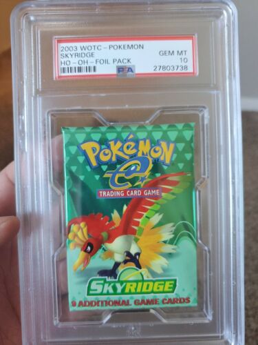 Pokemon 2003 Skyridge Booster Pack Sealed Psa 10 Gem Mint Low population 