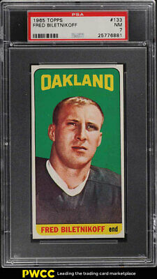 1965 Topps Football Fred Biletnikoff SP ROOKIE RC 133 PSA 7 NRMT