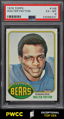 1976 Topps Football Walter Payton ROOKIE RC 148 PSA 6 EXMT PWCCE