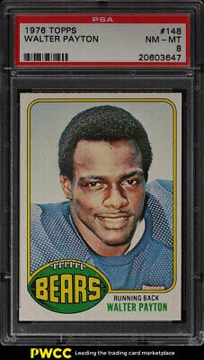 1976 Topps Football Walter Payton ROOKIE RC 148 PSA 8 NMMT