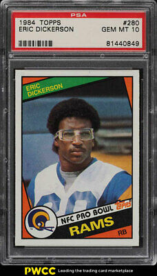 1984 Topps Football Eric Dickerson ROOKIE RC 280 PSA 10 GEM MINT