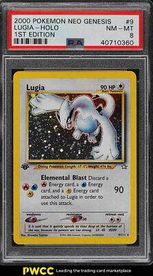 2000 Pokemon Neo Genesis 1st Edition Holo Lugia 9 PSA 8 NMMT