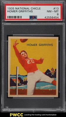 1935 National Chicle Football Homer Griffiths 13 PSA 8 NMMT