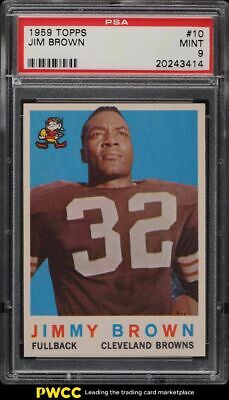 1959 Topps Football Jim Brown 10 PSA 9 MINT