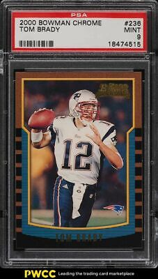 2000 Bowman Football Tom Brady ROOKIE RC 236 PSA 9 MINT