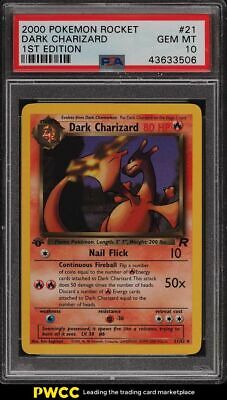 2000 Pokemon Rocket 1st Edition Dark Charizard 21 PSA 10 GEM MINT