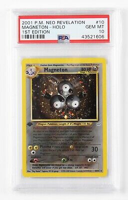 Pokemon 2001 Neo Revelation Magneton Holo 1st Edition 1064  PSA 10 Gem Mint