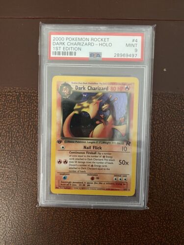 Pokemon Team Rocket 1st Edition Dark Charizard 482 Holo Mint PSA 9 WOTC