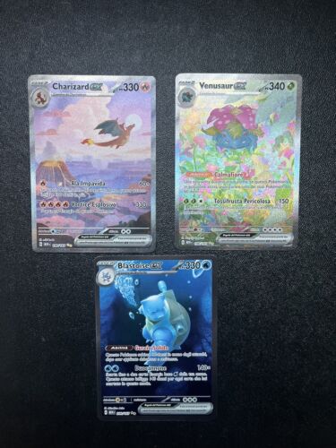 Pokemon 151 Lotto Charizard Ex Venusaur Ex Blastoise Ex Alternative Art ITPSA