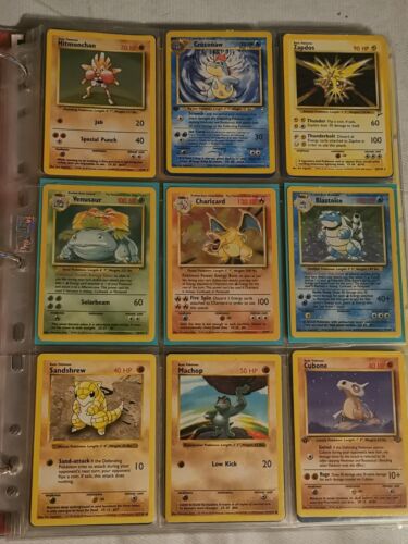 Vintage Pokemon Folder  Shadowless Base Jungle Neo Charizard 4102 Bundle WOTC