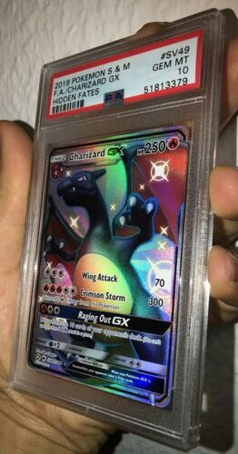 Pokemon Hidden Fates Charizard Glurak GX SV49SV94 PSA 10 GEM MINT