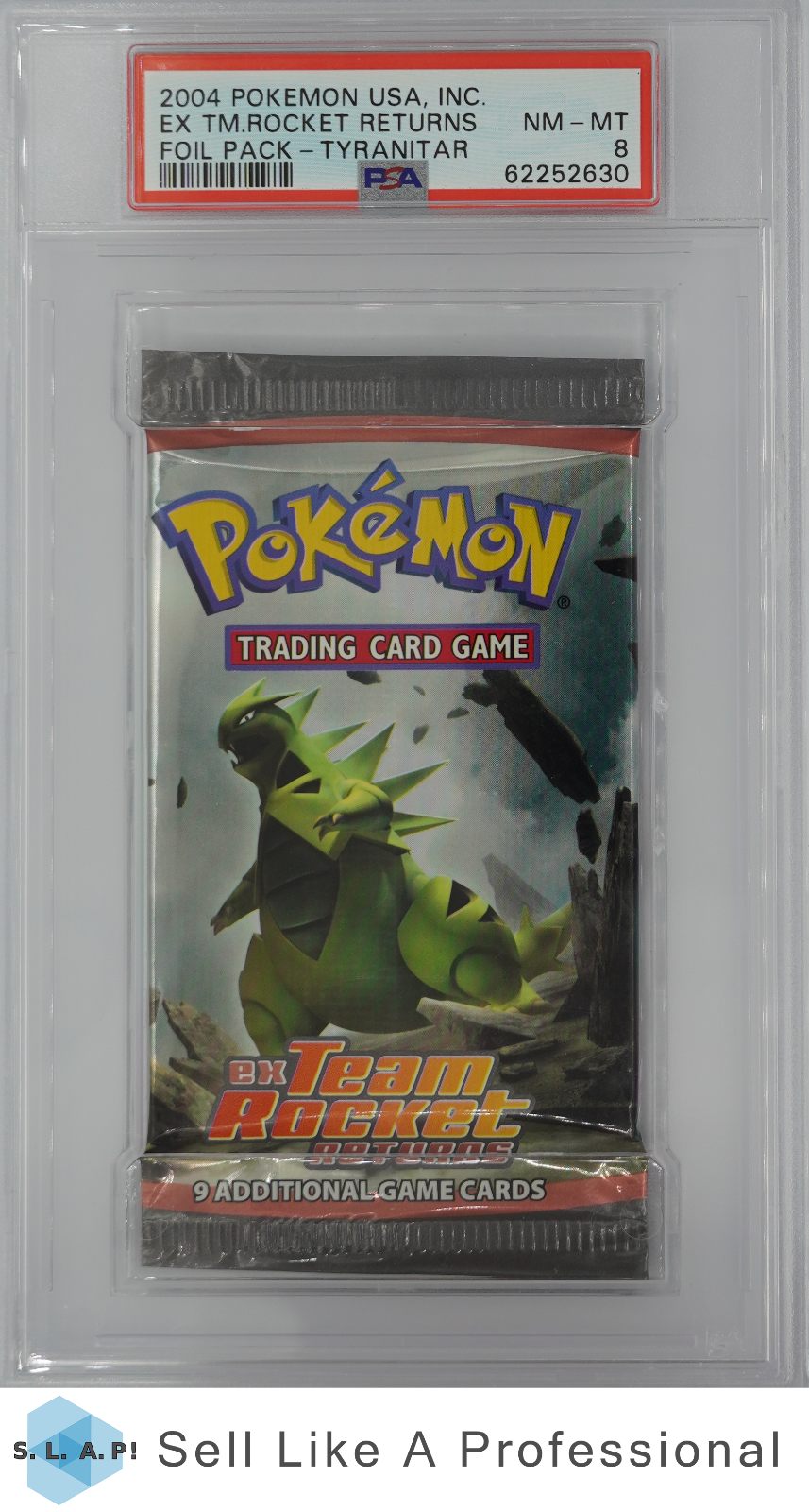 2004 Pokemon EX Team Rocket Returns Tyranitar Booster  PSA 8