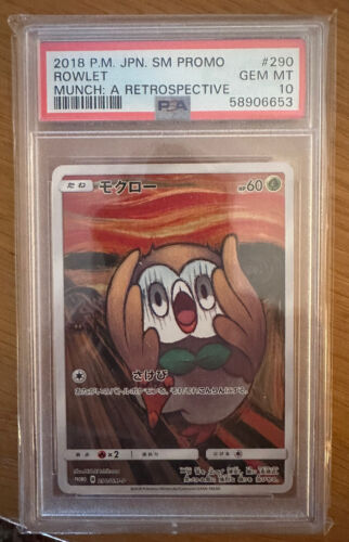 Pokemon PSA 10 Scream Rowlet Munch 290 SMP 2018 Japanese Promo