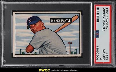 1951 Bowman Mickey Mantle ROOKIE RC 253 PSA 4 VGEX