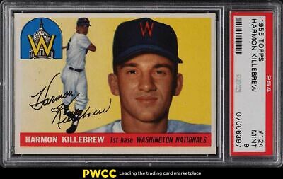 1955 Topps Harmon Killebrew ROOKIE RC 124 PSA 9 MINT