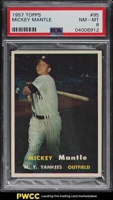 1957 Topps Mickey Mantle 95 PSA 8 NMMT