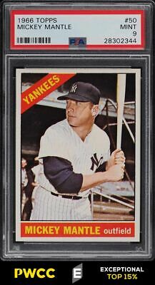 1966 Topps Mickey Mantle 50 PSA 9 MINT PWCCE