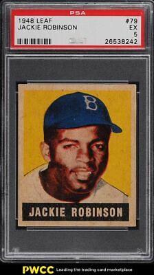 1948 Leaf Jackie Robinson ROOKIE RC 79 PSA 5 EX