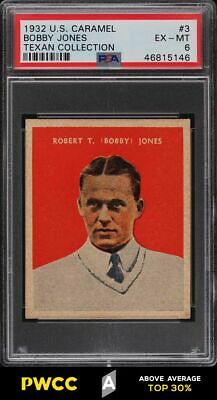 1932 US Caramel SETBREAK Bobby Jones 3 PSA 6 EXMT PWCCA